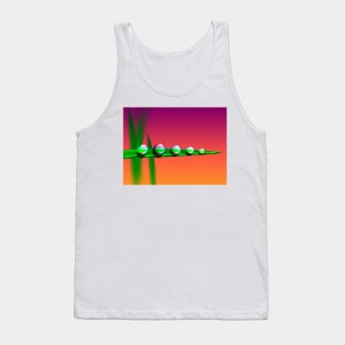 Water Drops on Grass Tank Top